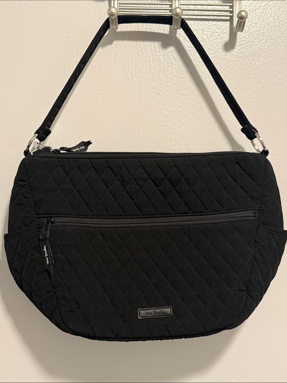 Vera Bradley Go Ahead Convertible Cross-Body in Black.